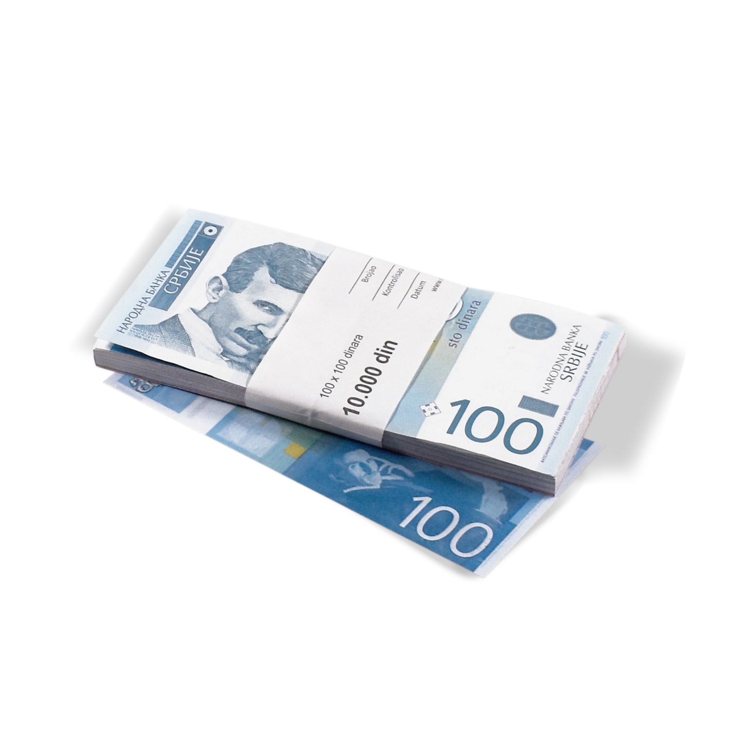 Papirne karike za pakovanje novca za 100 RSD