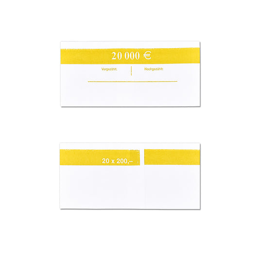 Papirne karike za pakovanje novca za 20 Eura