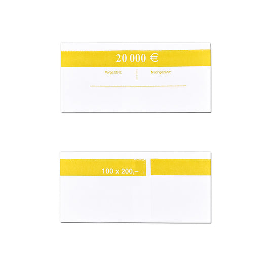 Papirne karike za pakovanje novca za 200 Eura