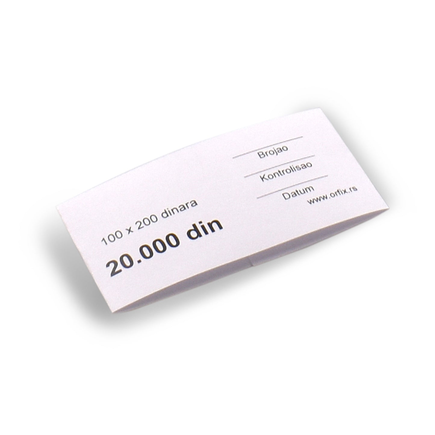 Papirne karike za pakovanje novca za 200 RSD