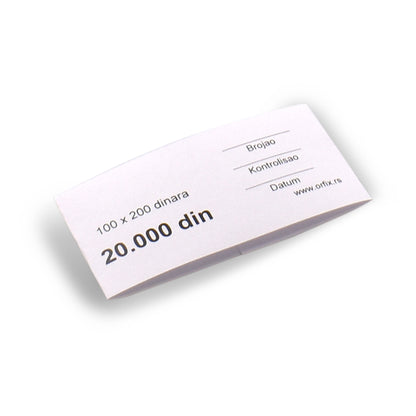 Papirne karike za pakovanje novca za 200 RSD