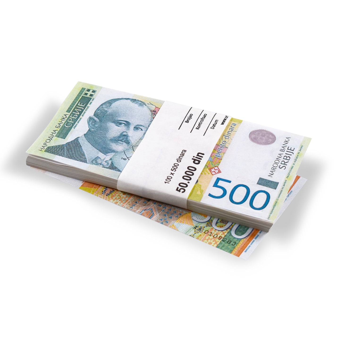 Papirne karike za pakovanje novca za 500 RSD