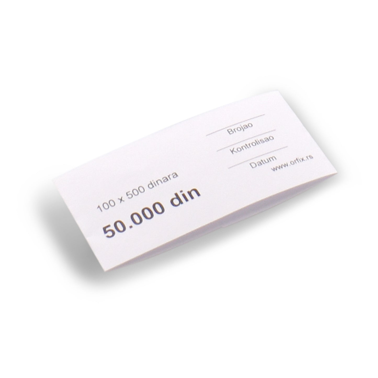 Papirne karike za pakovanje novca za 500 RSD